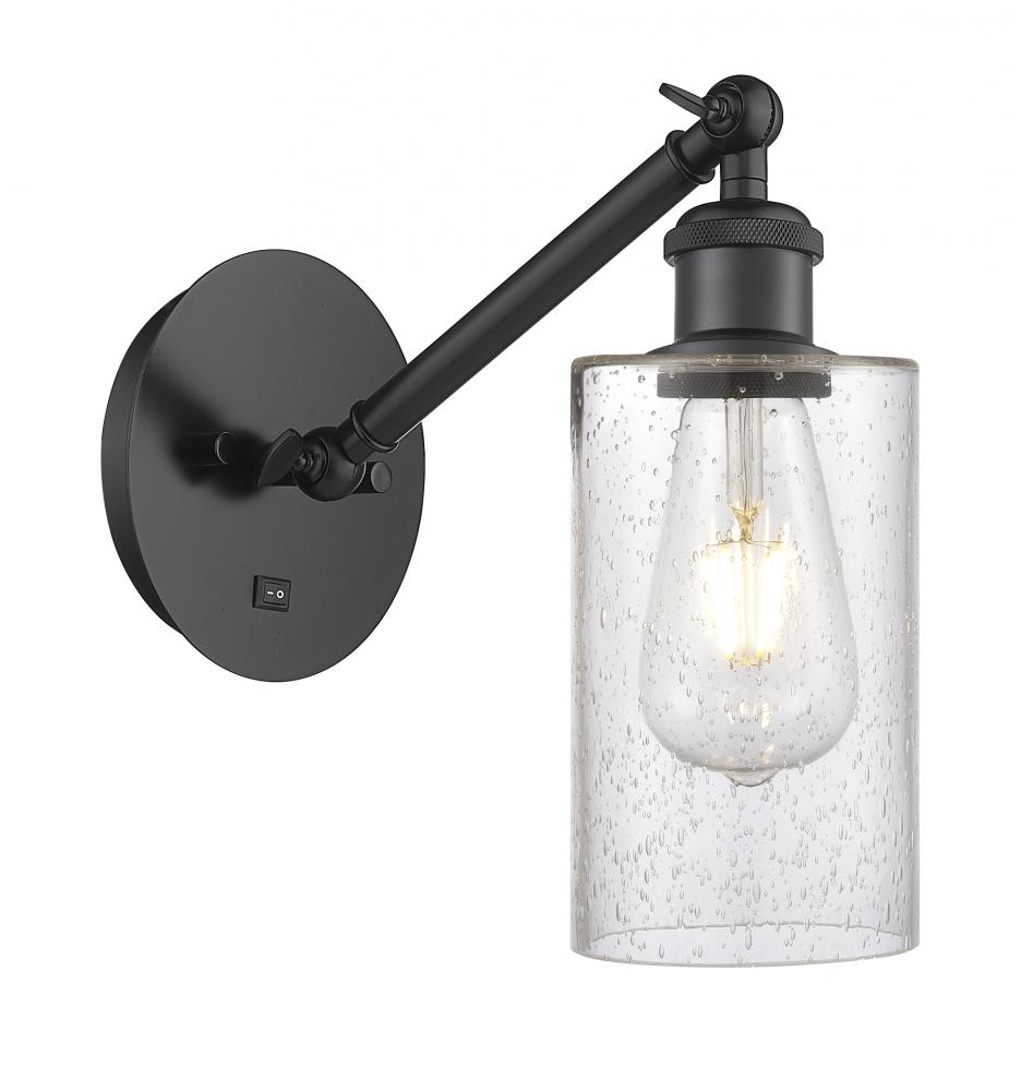 Clymer - 1 Light - 4 inch - Matte Black - Adjustable Sconce