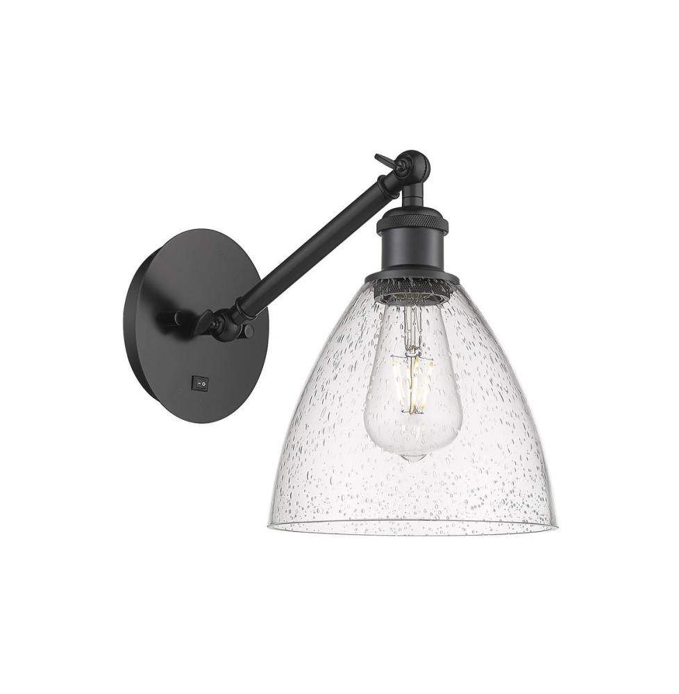 Bristol - 1 Light - 8 inch - Matte Black - Adjustable Sconce