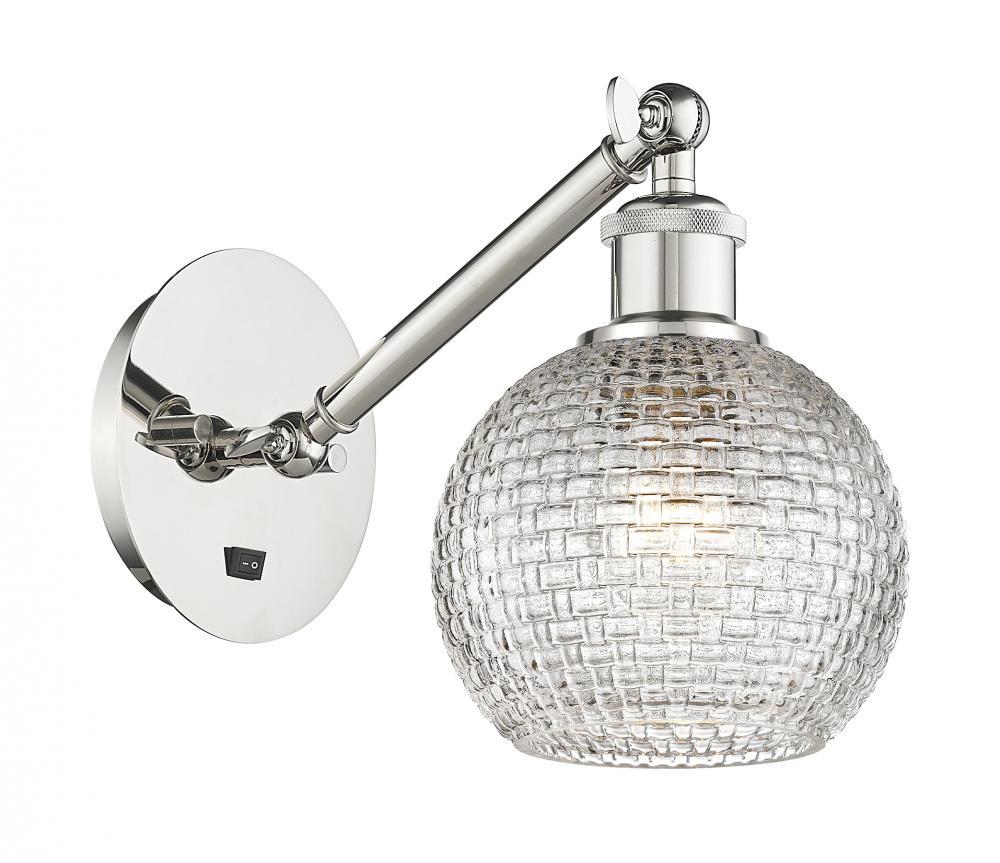 Athens - 1 Light - 6 inch - Polished Nickel - Adjustable Sconce