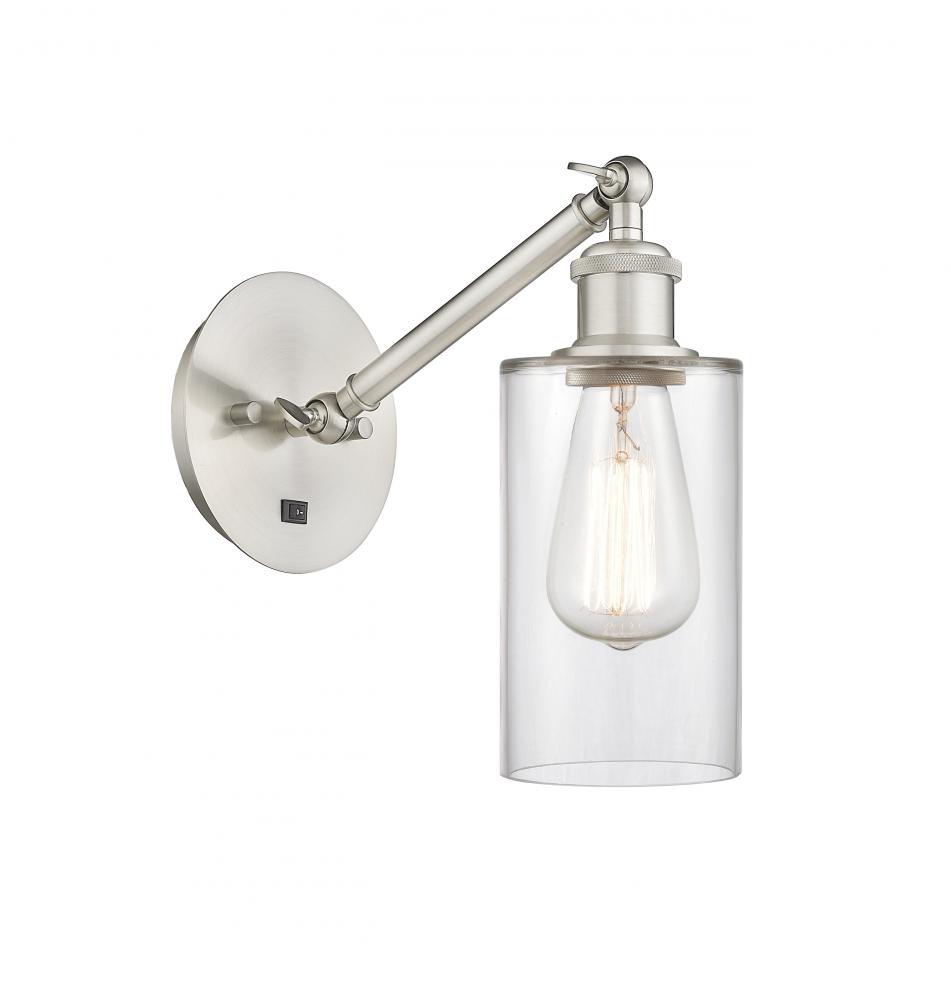 Clymer - 1 Light - 4 inch - Brushed Satin Nickel - Adjustable Sconce