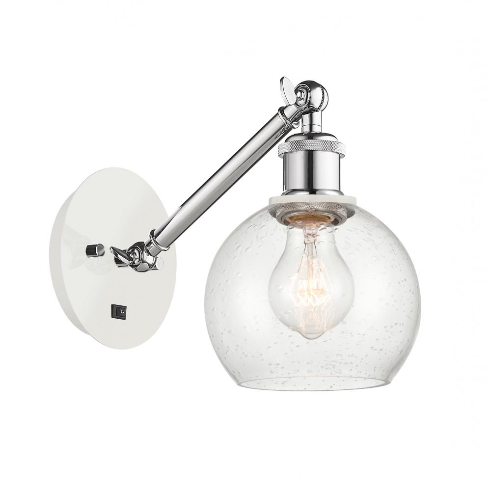 Athens - 1 Light - 6 inch - White Polished Chrome - Adjustable Sconce
