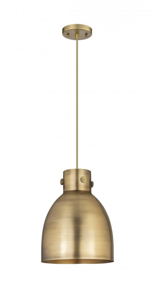 Newton Bell - 1 Light - 10 inch - Champagne Bronze - Cord hung - Pendant