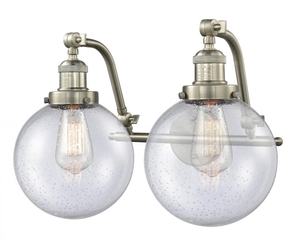 Beacon - 2 Light - 18 inch - Brushed Satin Nickel - Adjustable Bath Vanity Light