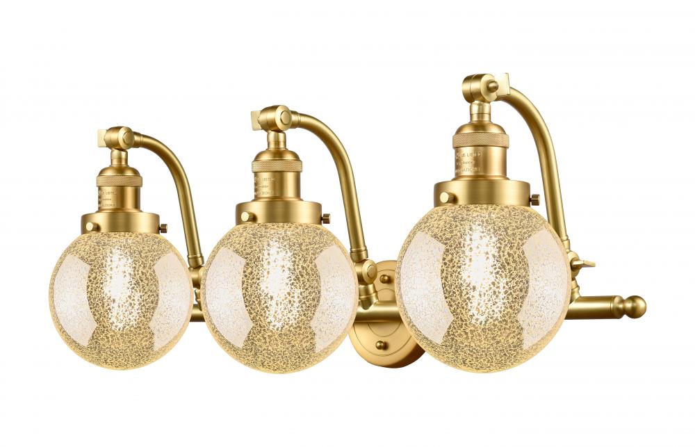 Beacon - 3 Light - 26 inch - Satin Gold - Adjustable Bath Vanity Light