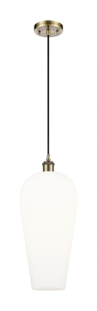 Chelsea - 1 Light - 8 inch - Brushed Satin Nickel - Cord hung - Mini Pendant