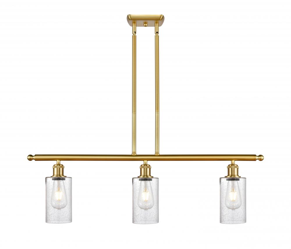Clymer - 3 Light - 36 inch - Satin Gold - Cord hung - Island Light