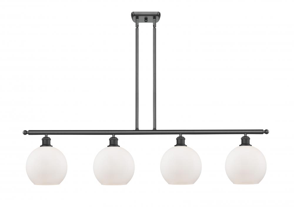 Athens - 4 Light - 48 inch - Matte Black - Cord hung - Island Light