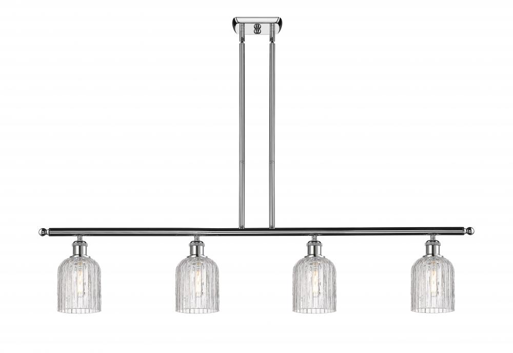 Bridal Veil - 4 Light - 48 inch - Polished Chrome - Cord hung - Island Light