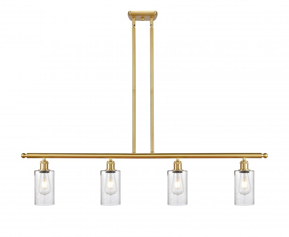 Clymer - 4 Light - 48 inch - Satin Gold - Cord hung - Island Light