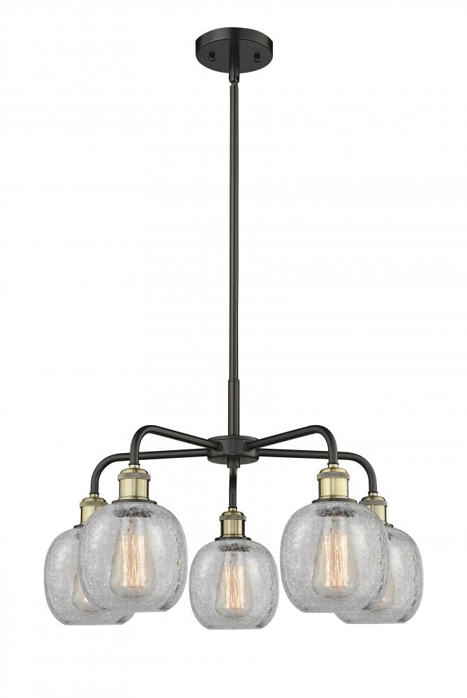 Belfast - 5 Light - 24 inch - Black Antique Brass - Chandelier