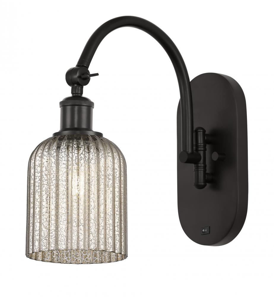 Bridal Veil - 1 Light - 5 inch - Oil Rubbed Bronze - Adjustable Swing Arm