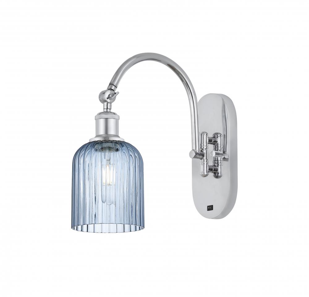 Bridal Veil - 1 Light - 5 inch - Polished Chrome - Adjustable Swing Arm
