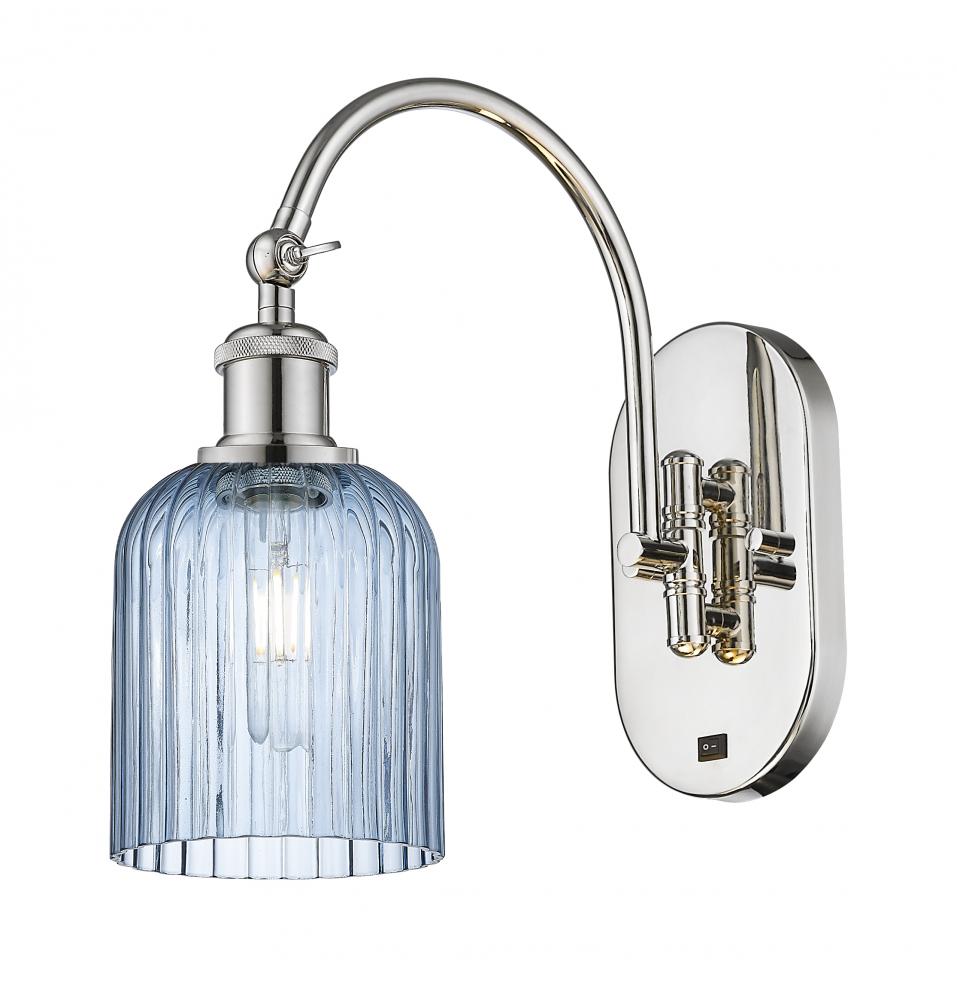 Bridal Veil - 1 Light - 5 inch - Polished Nickel - Adjustable Swing Arm