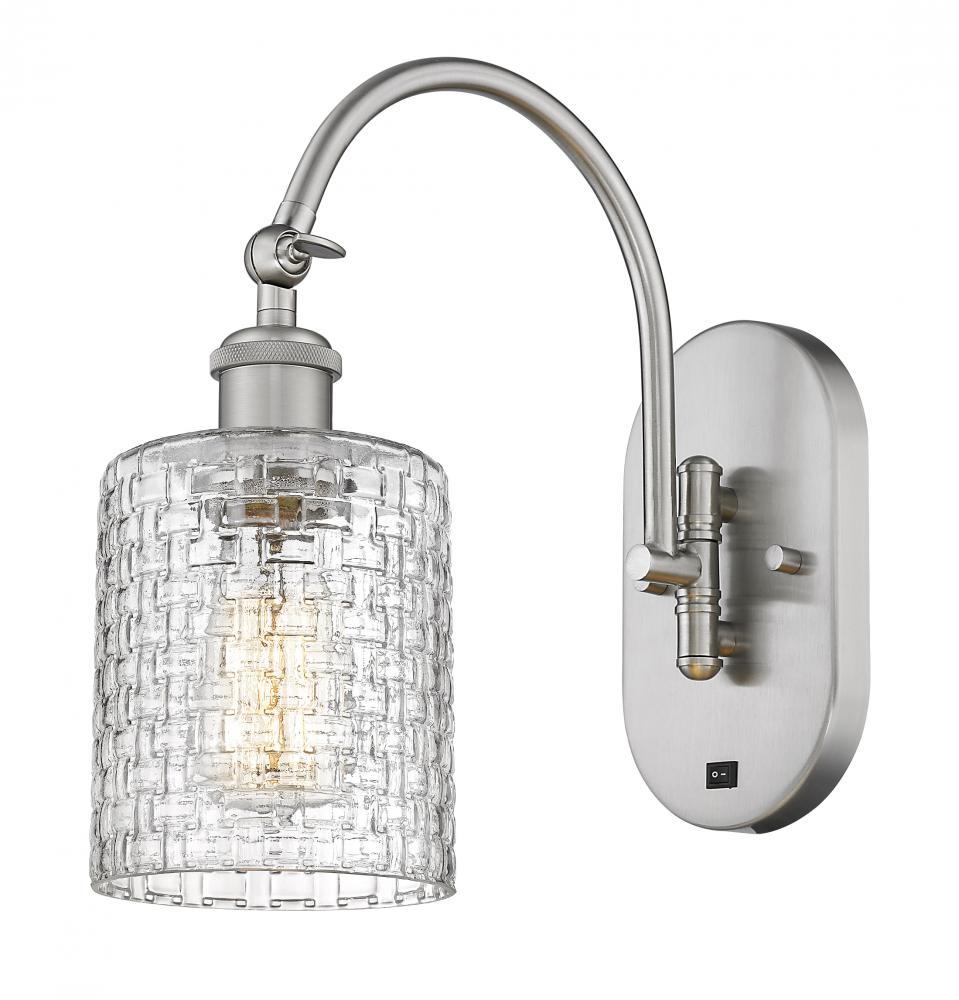 Cobbleskill - 1 Light - 5 inch - Brushed Satin Nickel - Adjustable Swing Arm