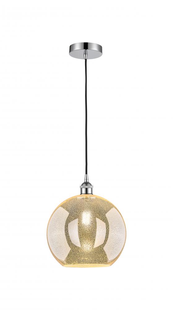 Athens - 1 Light - 12 inch - Polished Chrome - Cord hung - Mini Pendant
