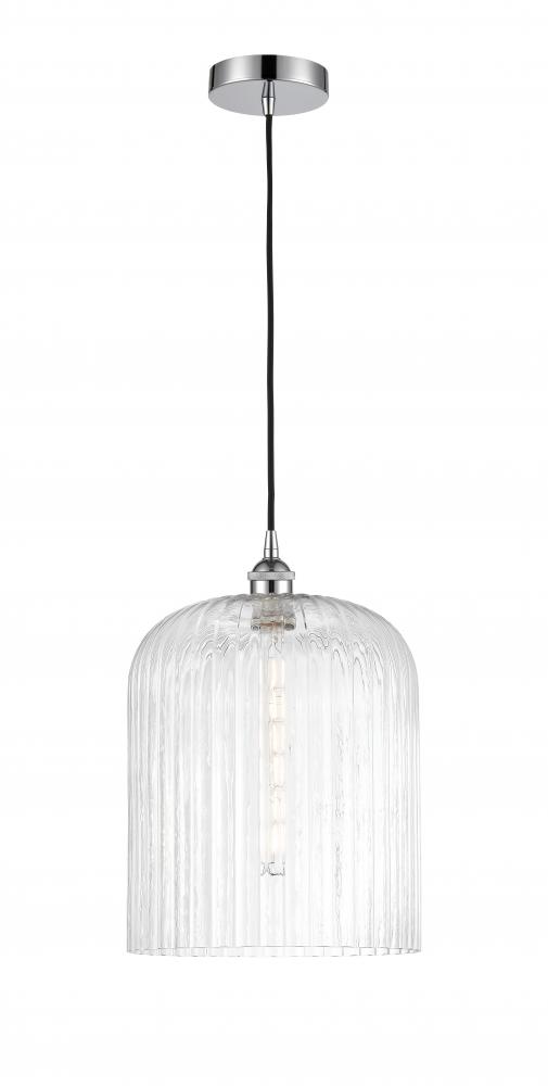 Bridal Veil - 1 Light - 5 inch - Polished Chrome - Cord hung - Mini Pendant