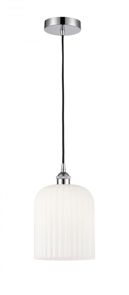 Bridal Veil - 1 Light - 5 inch - Polished Chrome - Cord hung - Mini Pendant
