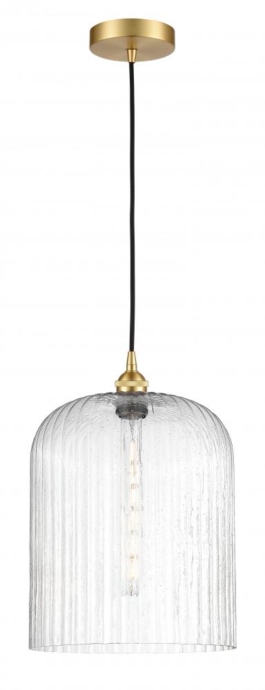 Bridal Veil - 1 Light - 5 inch - Satin Gold - Cord hung - Mini Pendant