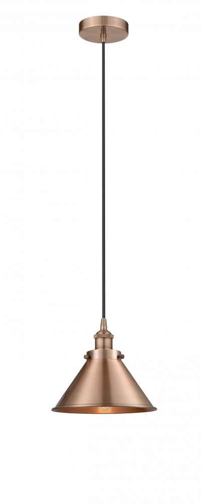 Edison - 1 Light - 10 inch - Antique Brass - Mini Pendant