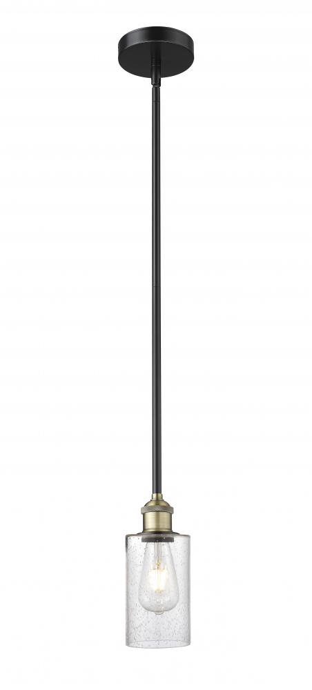Clymer - 1 Light - 4 inch - Black Antique Brass - Cord hung - Mini Pendant