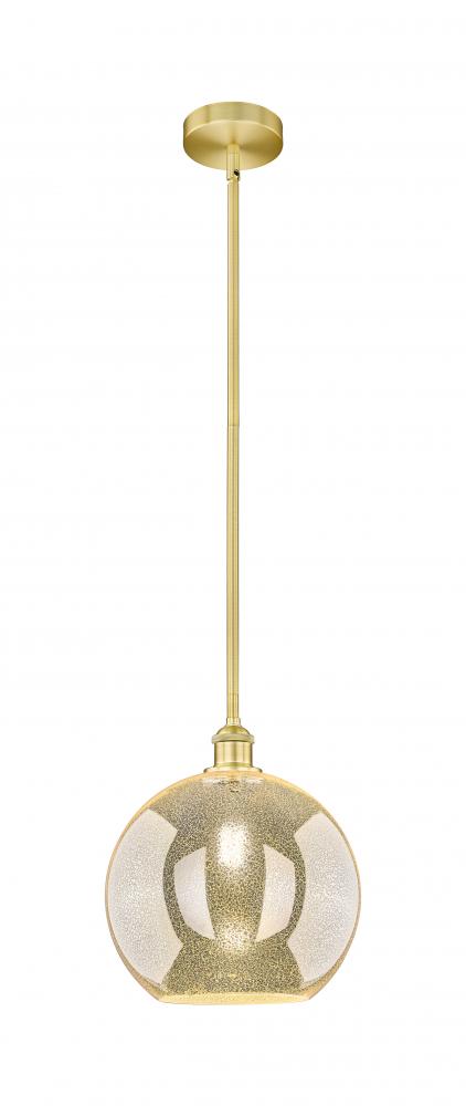 Athens - 1 Light - 12 inch - Satin Gold - Cord hung - Mini Pendant