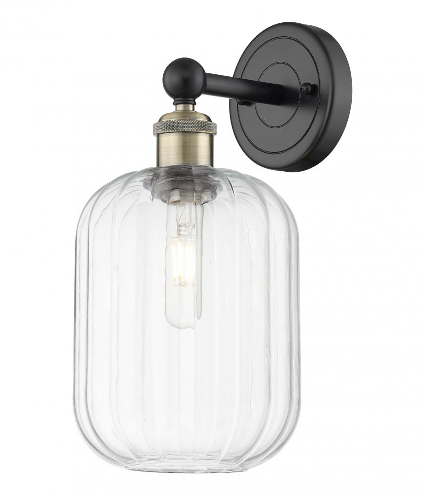 Preston Cylinder - 1 Light - 7 inch - Black Antique Brass - Sconce