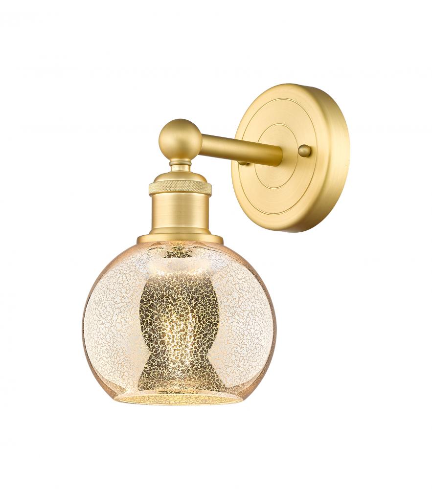 Athens - 1 Light - 6 inch - Satin Gold - Sconce