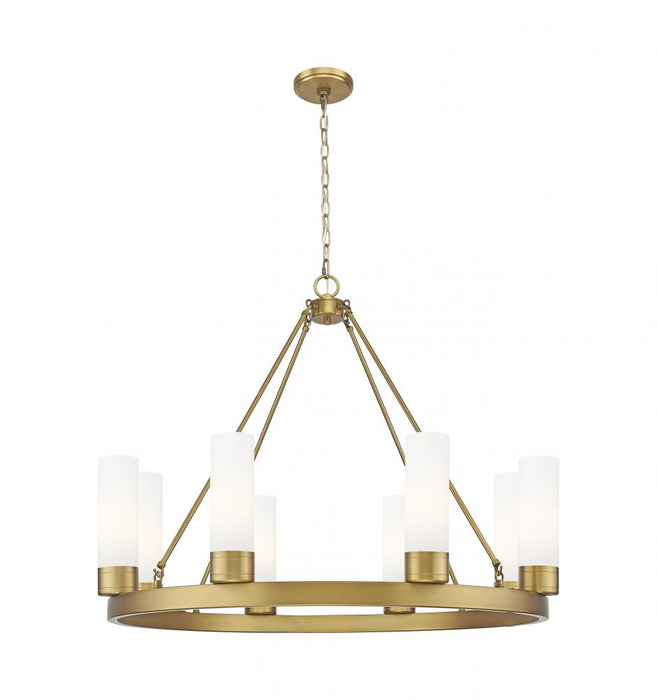 Boreas - 6 Light - 36 inch - Brushed Brass - Chandelier