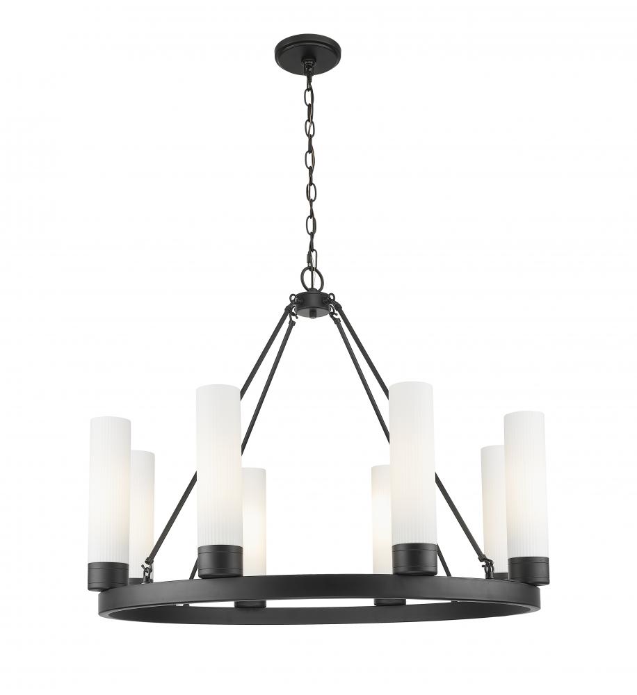 Boreas - 6 Light - 36 inch - Matte Black - Chandelier