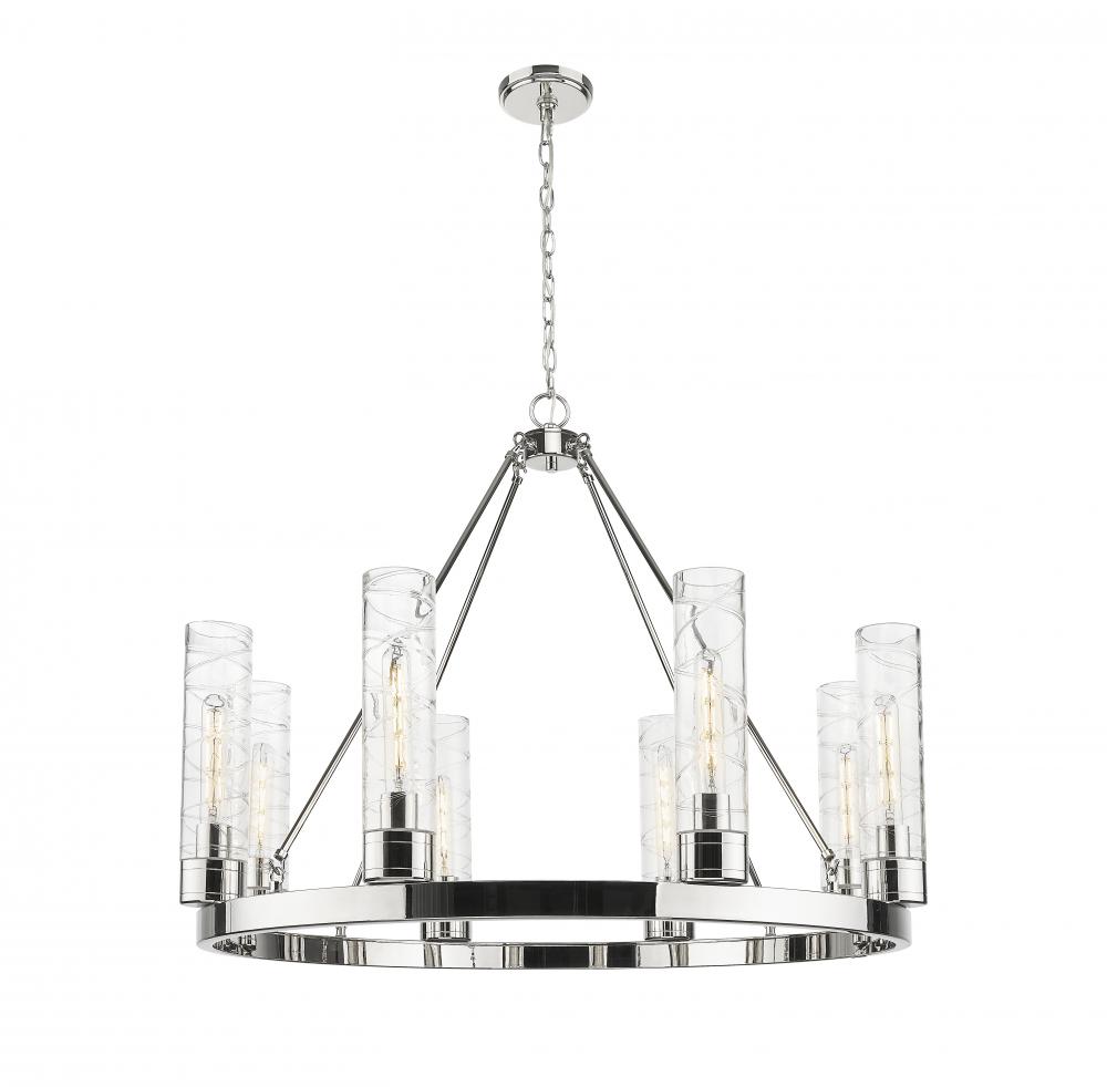 Boreas - 6 Light - 36 inch - Polished Nickel - Chandelier