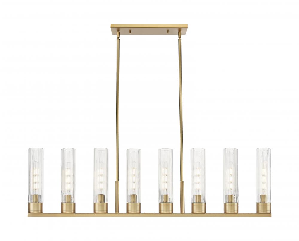 Boreas - 6 Light - 48 inch - Brushed Brass - Linear Pendant