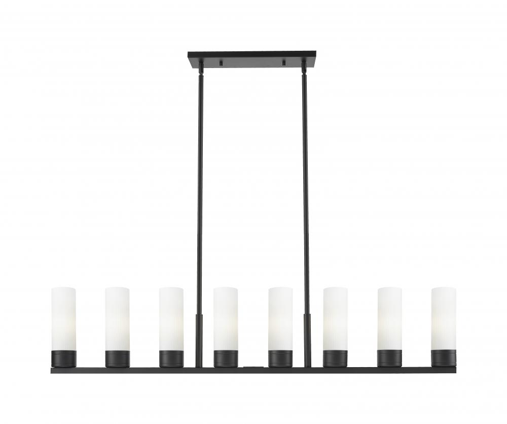 Boreas - 6 Light - 48 inch - Matte Black - Linear Pendant