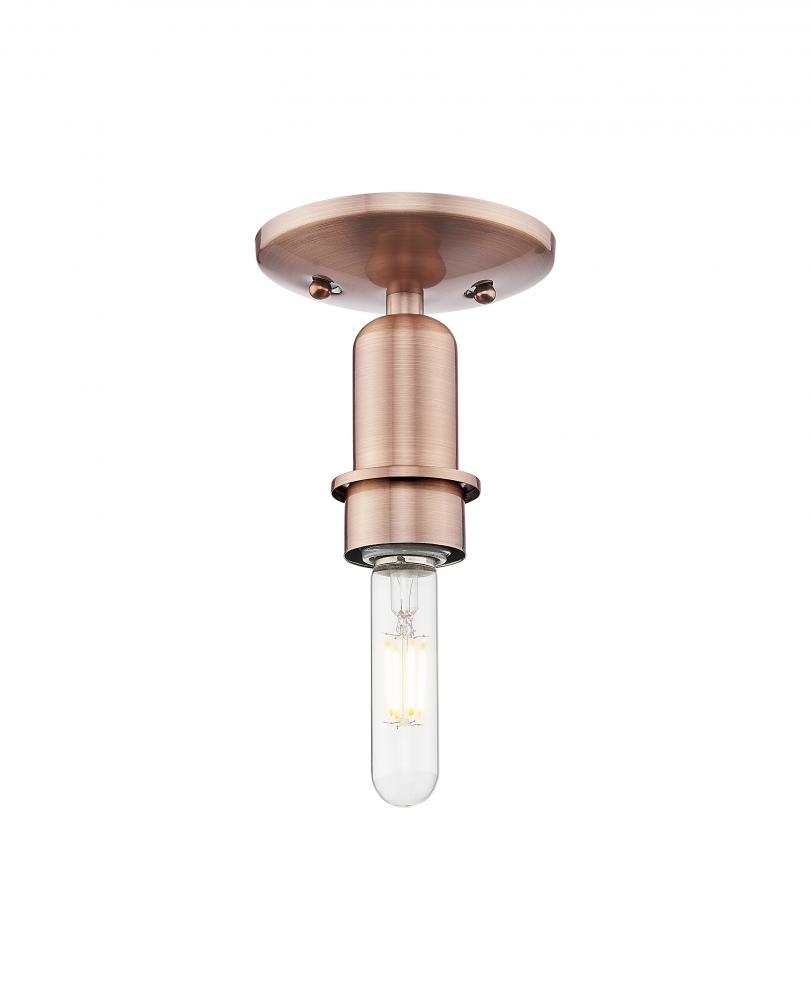 Arcadia - 1 Light - 5 inch - Antique Brass - Flush Mount