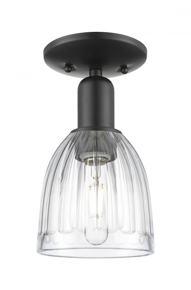 Brookfield - 1 Light - 6 inch - Brushed Brass - Semi-Flush Mount