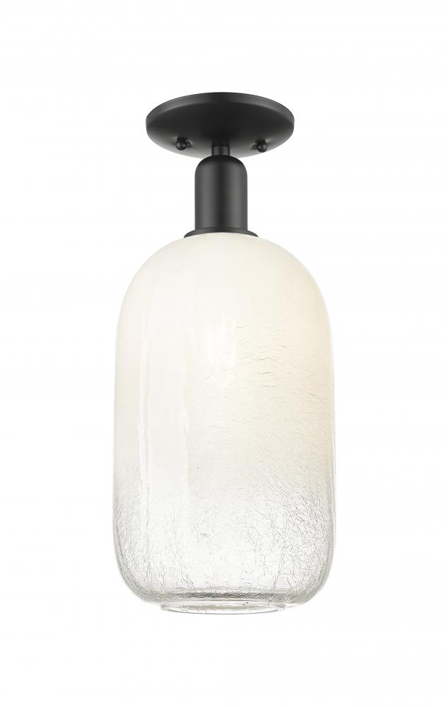 Brookhaven Cloche - 1 Light - 6 inch - Matte Black - Semi-Flush Mount