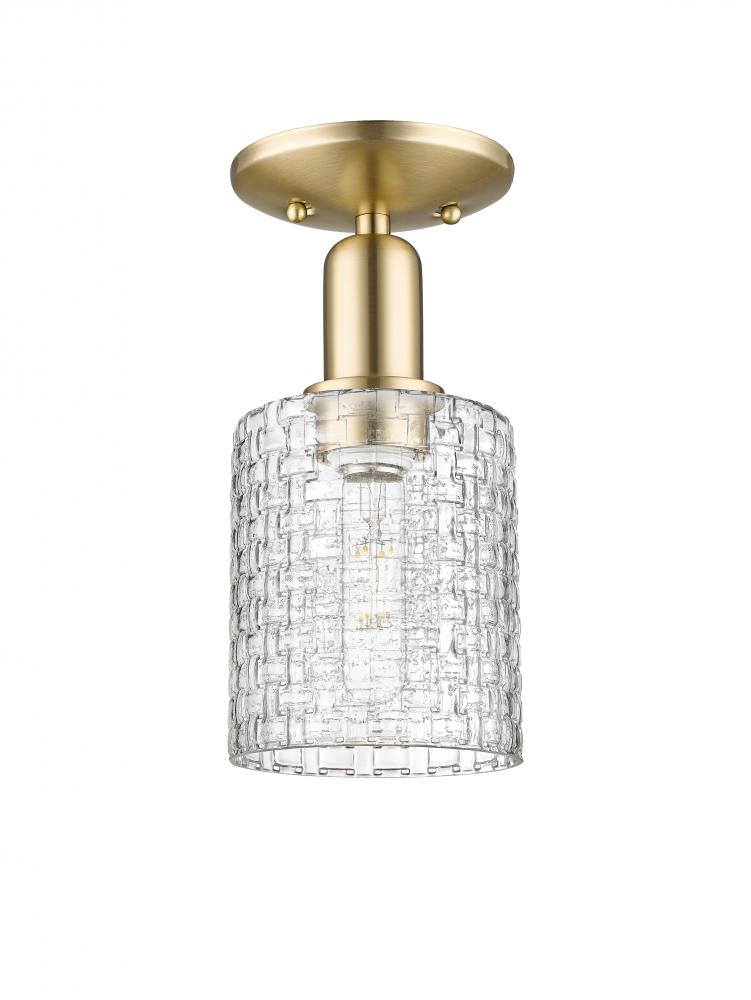 Cobbleskill - 1 Light - 5 inch - Champagne Bronze - Semi-Flush Mount