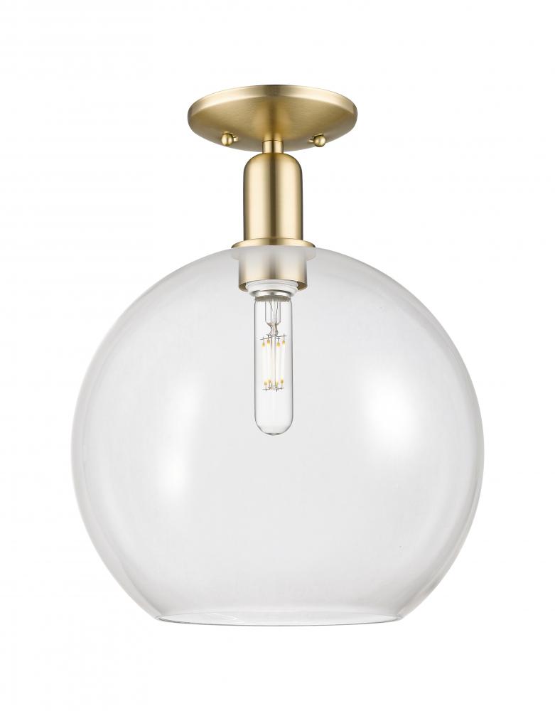 Athens - 1 Light - 12 inch - Champagne Bronze - Semi-Flush Mount