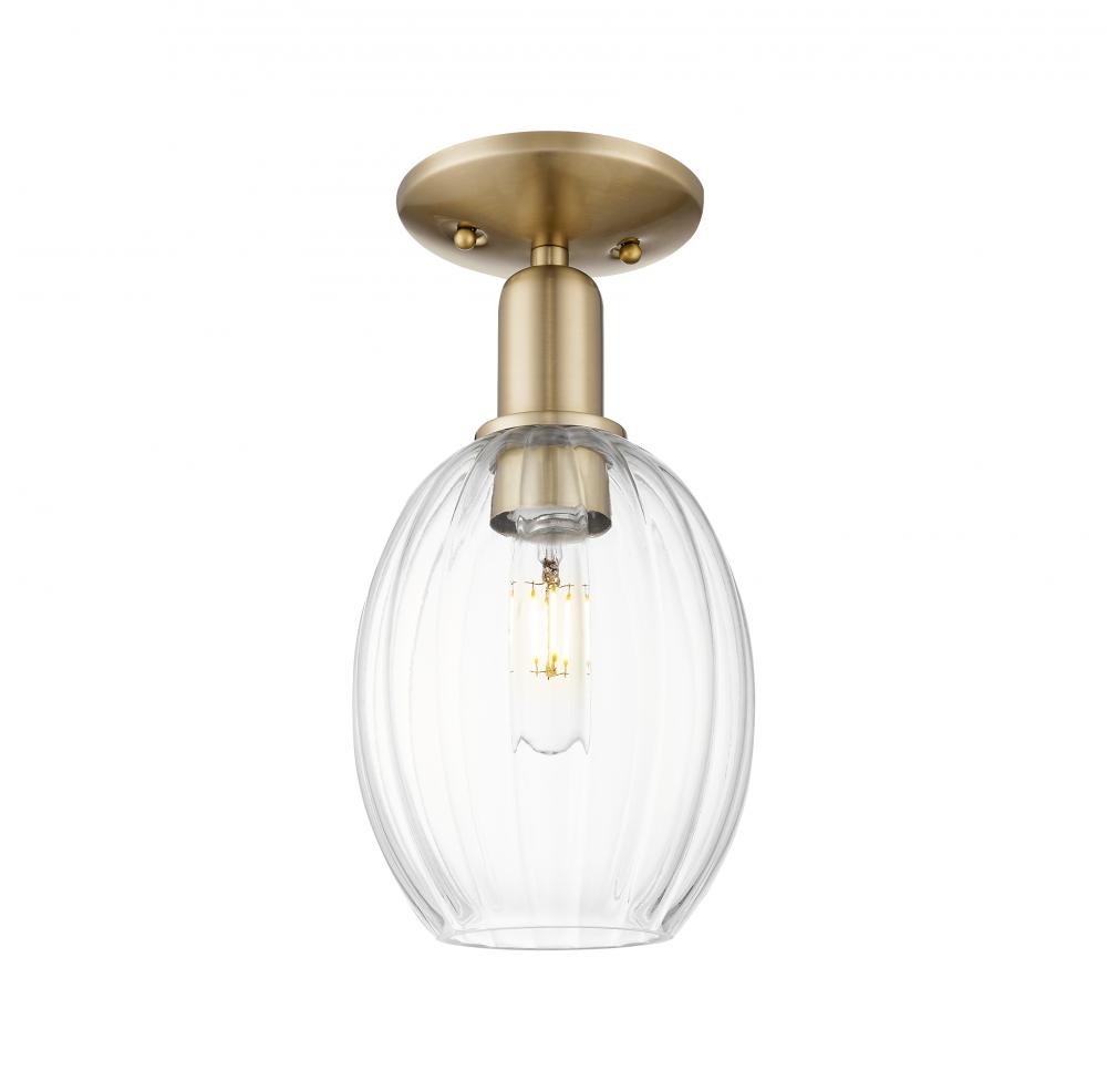 Preston Bulb - 1 Light - 6 inch - Champagne Bronze - Semi-Flush Mount