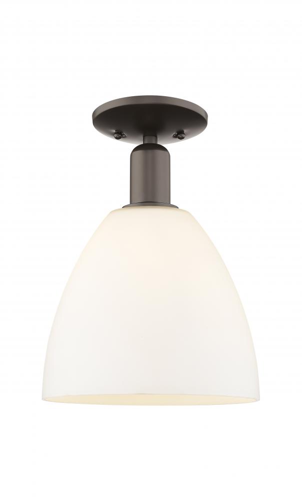 Bristol - 1 Light - 9 inch - Oil Rubbed Bronze - Semi-Flush Mount