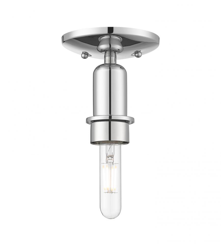 Arcadia - 1 Light - 5 inch - Polished Chrome - Flush Mount