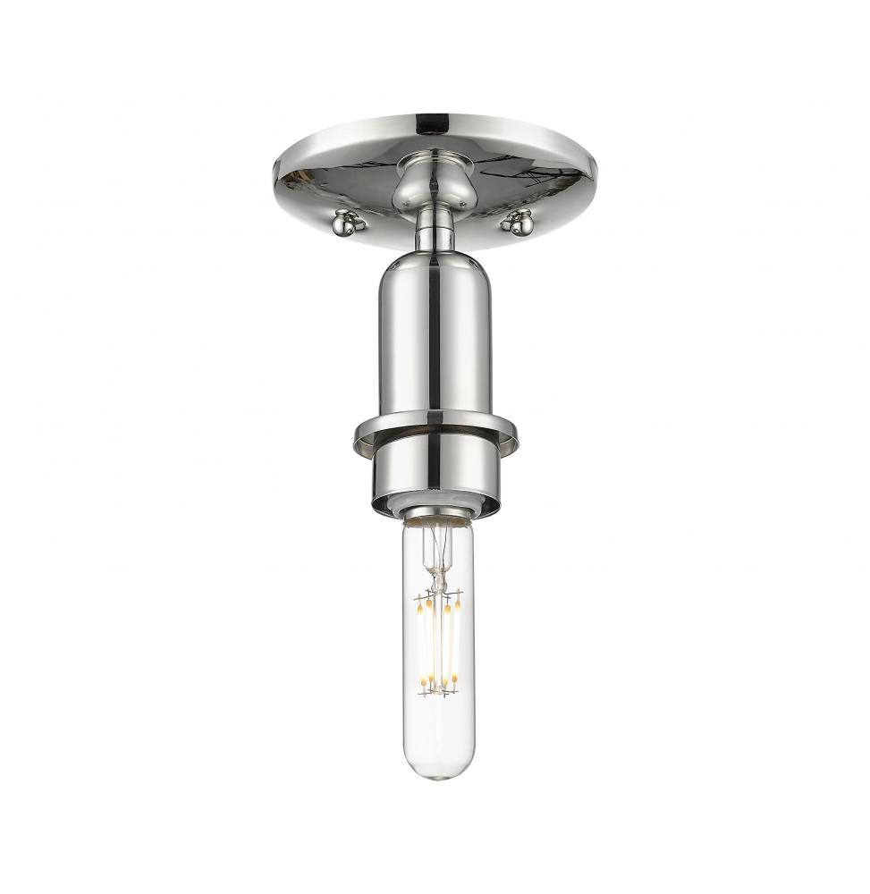 Arcadia - 1 Light - 5 inch - Brushed Polished Nickel - Flush Mount