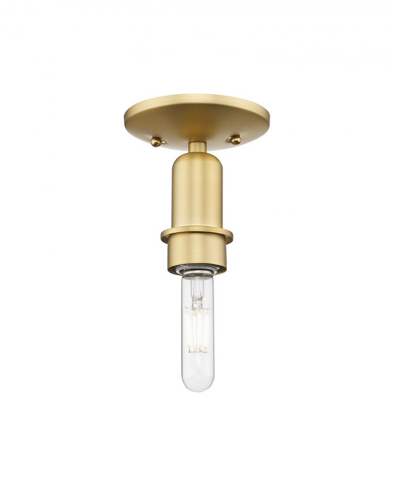 Arcadia - 1 Light - 5 inch - Satin Gold - Flush Mount