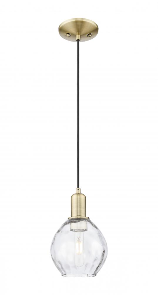 Waverly - 1 Light - 6 inch - Champagne Bronze - Cord hung - Mini Pendant