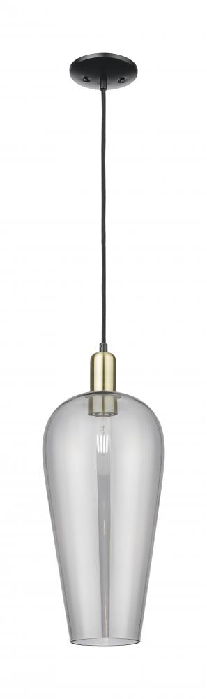 Chelsea - 1 Light - 6 inch - Black Antique Brass - Cord hung - Mini Pendant