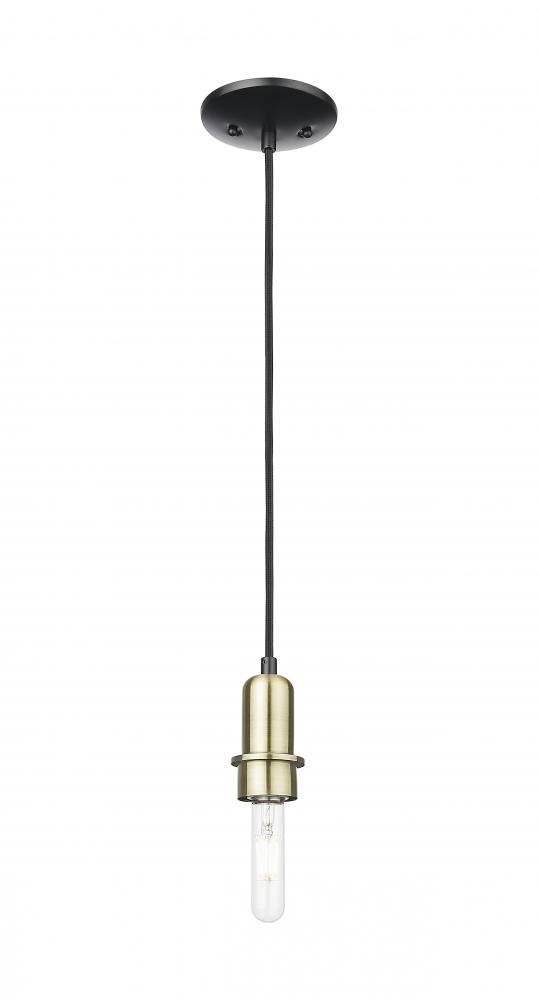 Arcadia - 1 Light - 3 inch - Black Antique Brass - Mini Pendant
