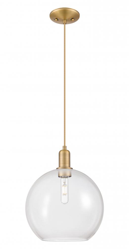 Athens - 1 Light - 12 inch - Brushed Brass - Cord hung - Mini Pendant