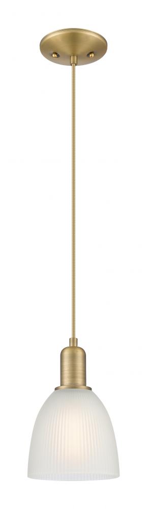 Castile - 1 Light - 6 inch - Antique Brass - Cord hung - Mini Pendant