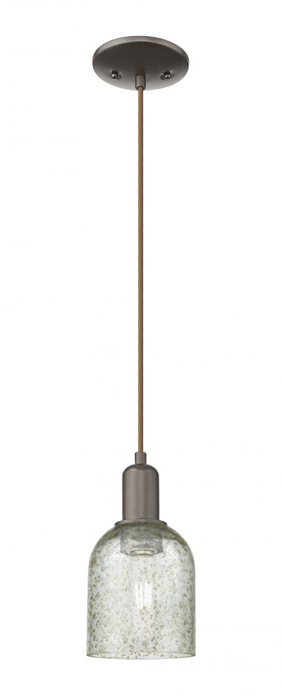 Caledonia - 1 Light - 5 inch - Oil Rubbed Bronze - Cord hung - Mini Pendant