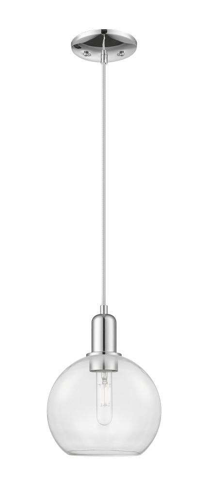 Athens - 1 Light - 8 inch - Polished Chrome - Cord hung - Mini Pendant
