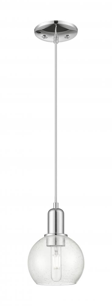 Athens - 1 Light - 6 inch - Polished Chrome - Cord hung - Mini Pendant